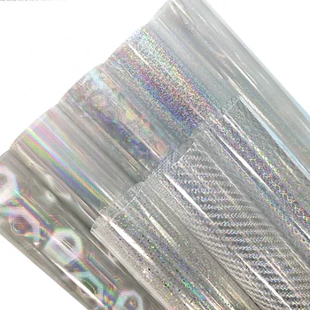 Holografické Transparentné Vytlačené TPU Syntetickej Kože, Textílie Prejdite Na Výrobu DIY Kabelka Pršiplášť Odev obrus Remeslá