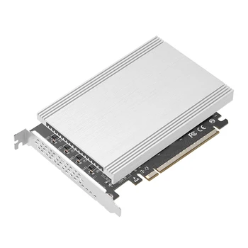 PCIe x16, 4 M. 2 NVMe SSD Karty Adaptéra s Multi-Drive 256Gbps Rýchlo-Pole