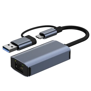 USB 3.0, Gigabit Ethernet Adaptér USB C RJ45 Sieťová Karta Siete Extender Kábel